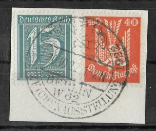 Germany Reich 1921 - 1922 On Paper Set Of 2 Michel 179 & 211 Cv €315 Signed