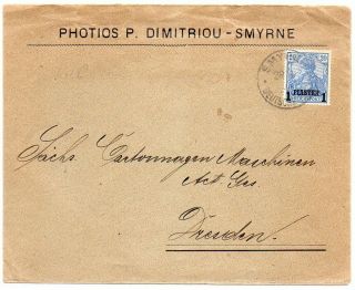German Levant: 1905 Cover To Dresden From Smyrne