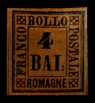 Romagna,  Italy: 1859 19th Century Classic Era Stamp Sct 5 Cv $550 Sound