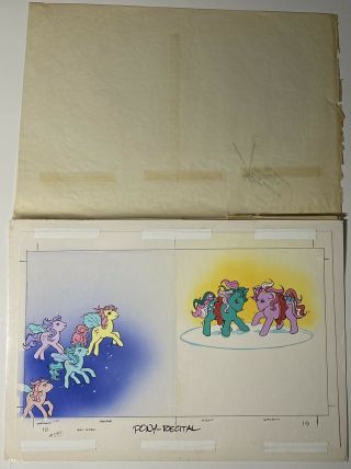 1986 My Little Pony The Dance Recital Book Artwork Gen 1 Mlp Art