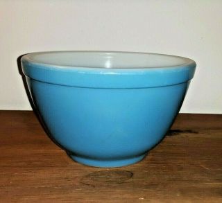 Vintage Pyrex Blue 1 1/2 Pint Small 5 3/4 " Mixing Nesting Bowl 401 Usa