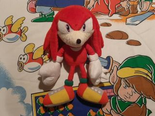Ultra Rare Sanei 10” Knuckles Sonic The Hedgehog Plush Toy 2012 M Japan