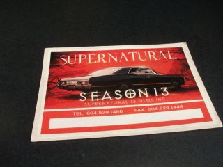 Supernatural - Tv Series - Season 13 Crew Pass With A Photo Of Baby