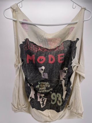 Vintage Depeche Mode Songs Of Faith And Devotion Shirt Tank Top 1993 Thrashed