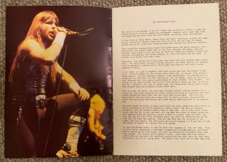 IRON MAIDEN FC BIOGRAPHY - VERY RARE 1985 FAN CLUB EXTRA. 3