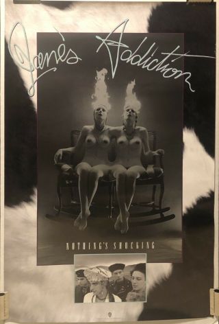 Janes Addiction Nothings Shocking Orig Promo Poster 1988 23x35”