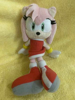 Rare Sega Amy 2012 Sonic The Hedgehog Japan Sanei 9” Plush