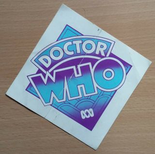 Vintage Australian Sticker - Dr Who Abc Tv Mail Away (very Rare)