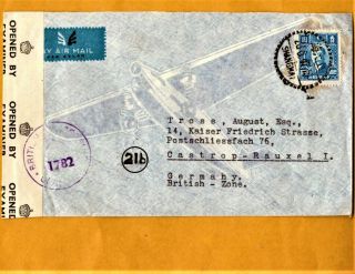 China 1947 Air Mail Cover From Shanghai To Germany