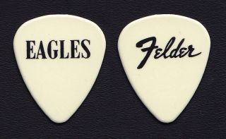 Eagles Don Felder Off - White Guitar Pick - 1994 Hell Freezes Over Tour