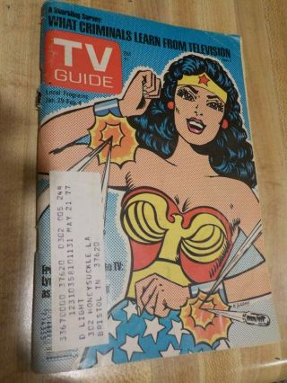 Tv Guide 1977 Wonder Woman Lynda Carter 1244