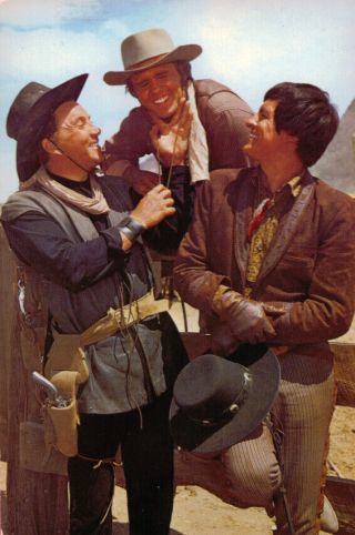 Tv Western Color Fan Photo Photo Card Post Card Ad Photo " The High Chaparral "