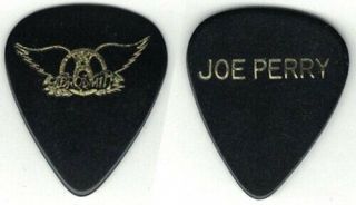 Aerosmith - Old 1985 Tour Guitar Pick - Joe Perry Done With Mirrors - Black/gold