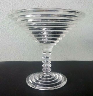 Anchor Hocking - Manhattan - Art Deco Depression Glass Compote / Martini