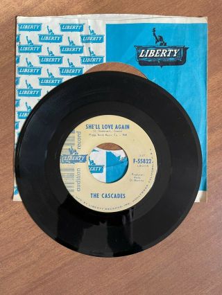 THE CASCADES SHE ' LL LOVE AGAIN/I BET YOU WON ' T STAY 45 RECORD ITEM 5302 2