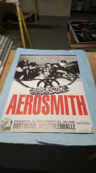 Aerosmith : Pump : Rare 1993 German Concert Tour Poster