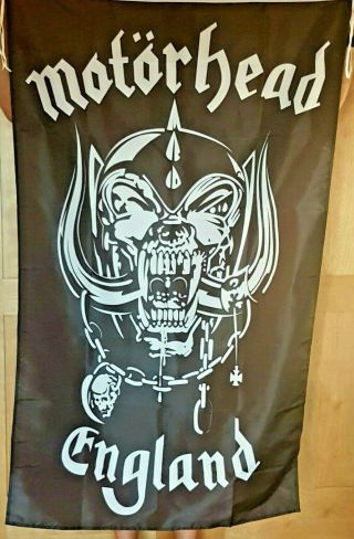 Motorhead Flag Huge 3x5 Ft For Outdoor And Indoor Use Banner Poster