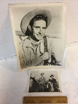 2 Vintage 1950’s Range Rider Fan Club Photos Jock Mahoney