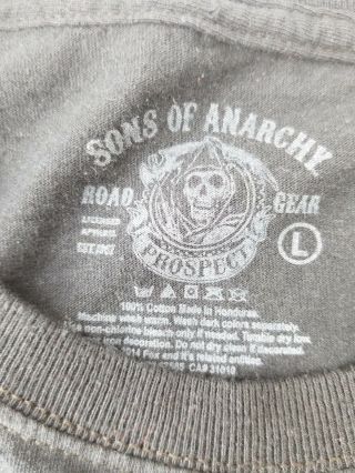 Authentic Sons of Anarchy Motorcycle Club t - shirt Large LG SOA 2013 Licensed TV 2
