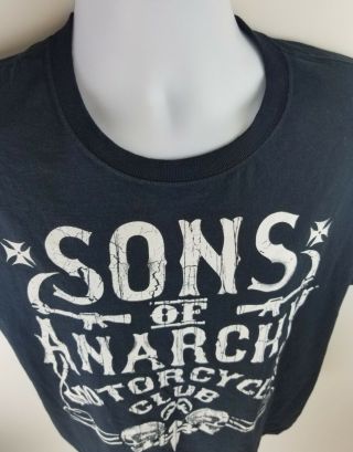 Authentic Sons of Anarchy Motorcycle Club t - shirt Large LG SOA 2013 Licensed TV 3