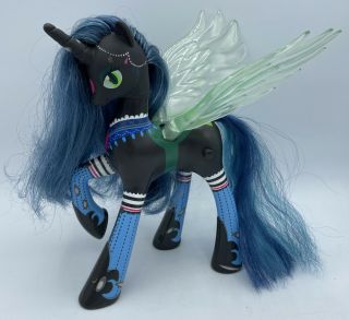 My Little Pony Queen Chrysalis 8 " Talking Pony Light Up Wings Black Unicorn