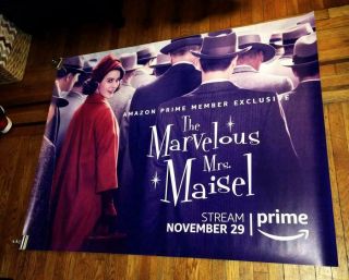 Amazon Prime Tv The Marvelous Mrs Maisel Rachel Brosnahan 5ft Subway Poster 2017