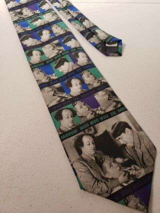 1995 “stooges Dr Yankum” - 3 Stooges “ralph Marlin” Novelty Dress Necktie