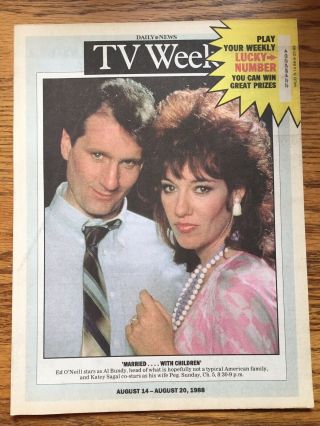 1988 Ny Daily News Tv Week The Cast Of Married With Children