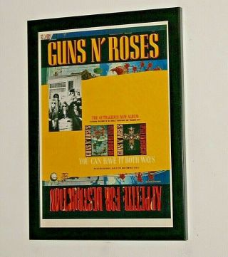 Guns N Roses Framed A4 1987 `appetite For` Album Band Promo Art Poster