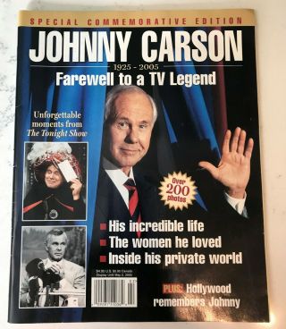 Special Commemorative Edition Johnny Carson 1925 - 2005 Farewell To A Tv Legend