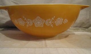 Vintage Pyrex Butterfly Gold 4 Qt.  Cinderella Large Mixing Bowl,  No.  444 Gc