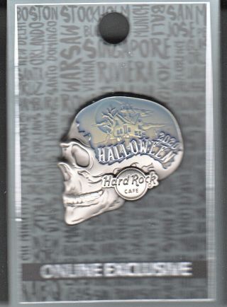 Hard Rock Cafe Pin: Online 2020 3d Halloween Skull Le250