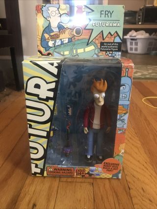 Futurama Fry Action Figure By Toynami With Robot Devil Part