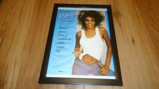 Whitney Houston I Wanna Dance With Somebody - Framed Advert