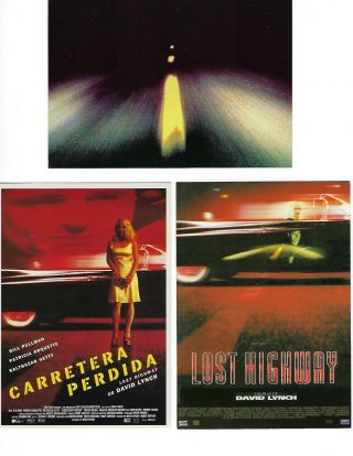 David Lynch Lost Highway Promotional Post Cards Promo