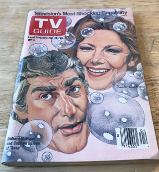 Jan 26 - Feb 1,  1980 - Tv Guide Richard Mulligan - Cathryn Damon - Soap - Wash.  - Balt.  Ed.