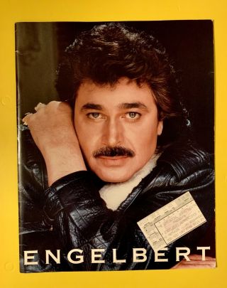 Vintage Engelbert Humperdinck Concert Tour Program Book W/ Ticket Stub 1988