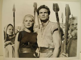 1969 Steve Reeves & Virna Lisi " Duel Of The Titans " Abc Tv Press Photo