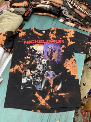 Bleach Tie Dye Nickelback Tour Tshirt Medium