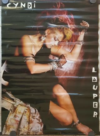 Cyndi Lauper Rare Poster 1984 / Apprx 22 X 30