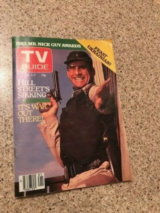 Rare Tv Guide Canada 1983 The Mikado James B.  Sikking Of Hill Street Blues
