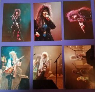 Heart - Ann & Nancy Wilson - 6 Color Photos Rocking On Stage Very Rare