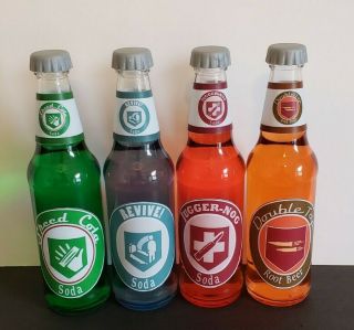 Handmade Set Of 4 Call Of Duty Zombies Perk Bottles Speed Cola Revive Juggernog