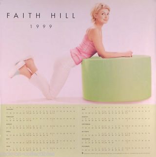 Faith Hill 1999 Calendar Promo Poster