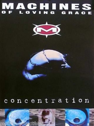 Machines Of Loving Grace 1993 Concentration Promo Poster