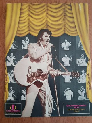 " Elvis " Souvenir Menu 1971