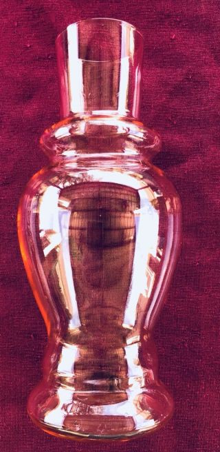 Vintage Pink Depression Glass Tumble Up Bedside Water Pitcher Carafe