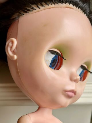 1972 Vintage Kenner Blythe Doll Wispy Banged Raven Brunette - 5