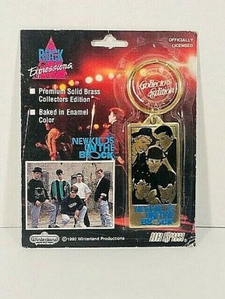 Kids On The Block Keychain 1990 Vintage In Package