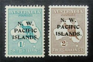 Nystamps Br.  Aus North West Pacific Islands Stamp 34,  35 Og H $42 J22y132